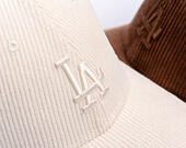 Dámská Kšiltovka New Era - MLB Pastel Cord 9FORTY M-CROWN - LA Dodgers - Cream