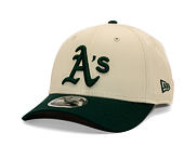Kšiltovka New Era - MLB Colorblock 9FORTY M-CROWN - Oakland Athletics - Cream