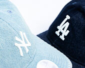 Dámská Kšiltovka New Era - MLB Denim Stitch 9TWENTY - NY Yankees - Pastel Blue
