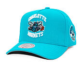 Kšiltovka Mitchell & Ness - Charlotte Hornets - Double Clutch Pro Snapback Hwc - Teal
