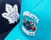 Kšiltovka Mitchell & Ness - Charlotte Hornets - Double Clutch Pro Snapback Hwc - Teal