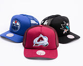 Kšiltovka Mitchell & Ness - Colorado Avalanche - Evergreen Trucker - Maroon