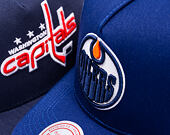 Kšiltovka Mitchell & Ness - Edmonton Oilers - Double Clutch Pro Snapback - Navy