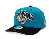 Kšiltovka Mitchell & Ness - NBA Team Arch Snapback - Detroit Pistons - Teal / Black