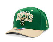 Kšiltovka Mitchell & Ness - NBA Team Arch Snapback - Milwaukee Bucks - Green / Beige