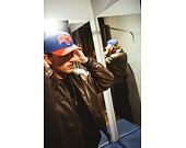 Kšiltovka Mitchell & Ness - NBA Team Arch Snapback - New York Knicks - Blue / Orange