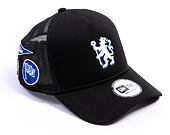 Kšiltovka New Era -  Patch 9FORTY Trucker - Chelsea FC Lion Crest - Black