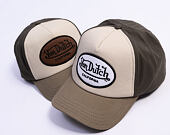 Kšiltovka Von Dutch - Trucker - Cali Patch Olive/White