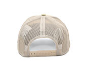 Kšiltovka New Era - Branded Denim Leather Patch 9FORTY A-Frame Trucker - Camel