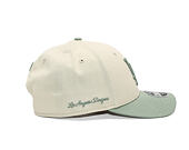 Kšiltovka New Era - MLB Side Script 9FORTY M-CROWN - LA Dodgers - Cream / Pastel Green