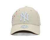 Dámská Kšiltovka New Era - MLB Floral Icon 9FORTY - NY Yankees - Cream / White