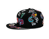 Kšiltovka New Era - MiLB All Over Logo 59FIFTY - Black