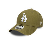 Kšiltovka New Era - MLB Linen 9FORTY M-CROWN - LA Dodgers - New Olive