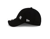 Kšiltovka New Era - MLB Flawless Mesh 9FORTY - NY Yankees - Black - White Logo - Black