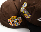 Kšiltovka Mitchell & Ness - NBA - La Script 2.0 - Los Angeles Lakers - Brown/Black