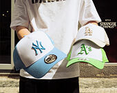 Kšiltovka New Era - MLB Essential 9FORTY A-Frame Trucker - Oakland Athletics - Green / White