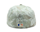 Kšiltovka New Era - MLB Three Looms "Leafy Palm" 59FORTY A-Frame - NY Mets - Stone