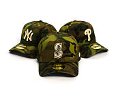 Kšiltovka New Era - MLB Ripstop Camo 59FORTY - Seattle Mariners - Woodland Camo
