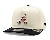 Kšiltovka New Era - MLB "American Flag" 9FIFTY - Atlanta Braves - Chrome White