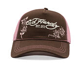 Kšiltovka Ed Hardy - Skull And Roses 5 Panel Trucker Cap