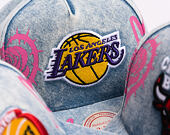 Kšiltovka Mitchell & Ness - Painted Love - NBA - Los Angeles Lakers - Light Blue