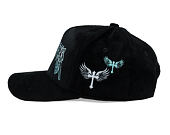 Kšiltovka Reflection Luxury New Angel Cap - Black Baby Blue Script