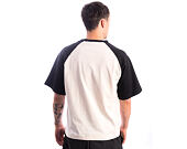 Triko Karl Kani - Sport College Boxy Raglan T-Shirt - Cream/Black
