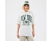 Triko New Era - MLB Arch Graphic Oversized Tee - NY Yankees - Heather Grey