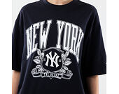 Triko New Era - MLB Arch Graphic Oversized Tee - NY Yankees - Navy