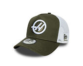 Kšiltovka New Era - F1 Seasonal 9FORTY A-Frame Trucker - HAAS F1 - New Olive
