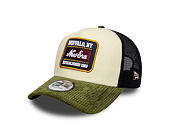 Kšiltovka New Era - Branded Patch Cord 9FORTY A-Frame Trucker - Cream / New Olive