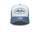 Dětská Kšiltovka New Era - Branded Oval Patch 9FORTY A-Frame Trucker - Blue / White