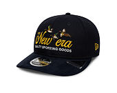Kšiltovka New Era - Branded Suede Pre-Curved 9FIFTY - Navy