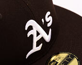Kšiltovka New Era - MLB Seasonal 59FIFTY - Oakland Athletics - Burnt Wood - Brown
