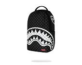 Batoh Sprayground - Black And White Drip Check Shark Backpack