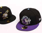 Kšiltovka New Era - MiLB Theme Nights 59FIFTY - Erie Sea Wolves - Wolf Mascot - Black / Purple