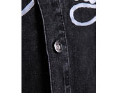 Košile Ed Hardy - Mens Eagle And Stars Relaxed Denim Shirt - Black