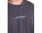 Triko Ed Hardy - Mens Don Wolf Eagle Panther Relaxed T-Shirt - Charcoal