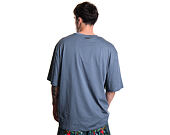Triko Ed Hardy - Mens Dragon City Diamante Graphic Relaxed T-Shirt - Blue