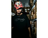 Triko Ed Hardy - Mens Skull Flame Diamante Relaxed Tshirt - Black