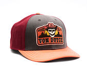 Kšiltovka Von Dutch - Semi Curve - Patch Premium - Red / Orange