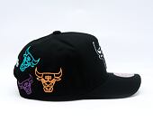 Kšiltovka Mitchell & Ness - NBA 404 Club Neon Pro Snapback - Chicago Bulls - Black