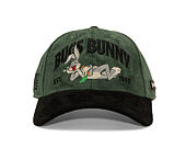 Kšiltovka Capslab - Looney Tunes A-Frame - Bugs Bunny Est. 1940 Suede - Green / Black