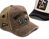 Kšiltovka Capslab - Lucky Luke A-Frame - Bullet Holes Distressed - Olive