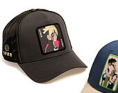 Kšiltovka Capslab - Boruto Trucker - Boruto Karma - Olive / Black