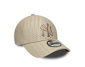 Kšiltovka New Era - MLB Pu Weave 9FORTY - NY Yankees - Stone