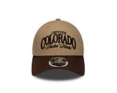 Kšiltovka New Era - Branded Wordmark 9FORTY M-CROWN - Camel / Chestnut Brown