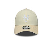 Kšiltovka New Era - MLB Cord Visor 9FORTY M-CROWN - NY Mets - Cream