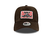 Kšiltovka New Era - Branded Moto Patch Pu 9FORTY A-Frame - Chestnut Brown