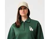 Mikina New Era - MLB Quarter Zip - LA Dodgers - Cilantro Green